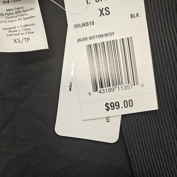 L*space Black Jackie Bottom Bitsy Bikini NEW Size XS - Picture 6 of 8